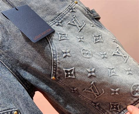 louis vuitton denim carpenter shorts